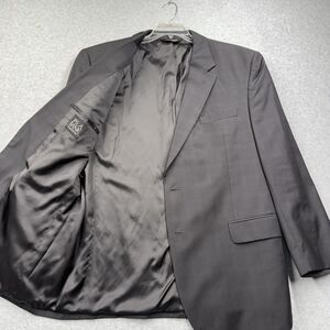 Jos A. Banks Men's Black 100% Wool Suit Jacket 48R Two-Button Vented Blazer